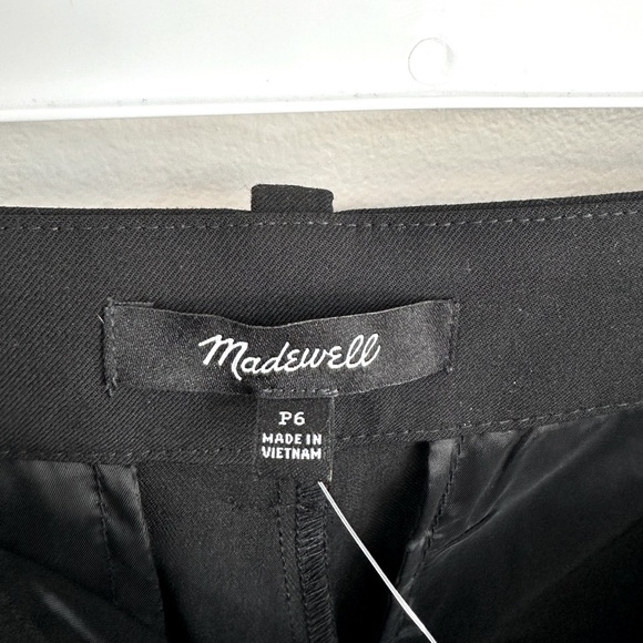 NWT Madewell The Petite Fairbanks Pant in True Black Size 6P - Picture 10 of 16